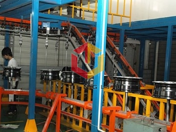 汽車(chē)輪殻噴涂線